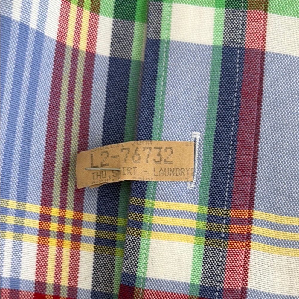 Ralph Lauren Blue and Red Casual Button Down Shirt - Picture 4 of 6